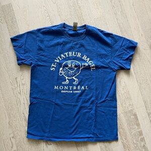 St-Viateur Bagel Montreal Blue Tee